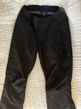 Burton Dark Gray Snowboard/Ski Pants with Zip Pockets, and adjustable waist.